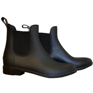 🌈 6/$60, No Brand Black, Rubber Rain Boots, Size 10
